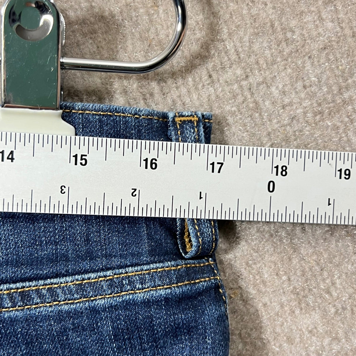 Duluth Trading Co Womens 12x33 Bootcut Jeans Blue Denim Cotton Blend