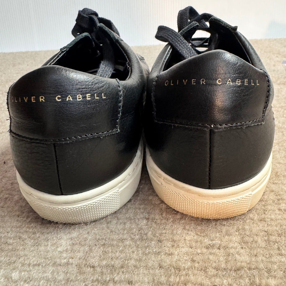 Oliver Cabell Low 1 Sneakers Womens 36 US 6 Black Leather Minimalist Luxury