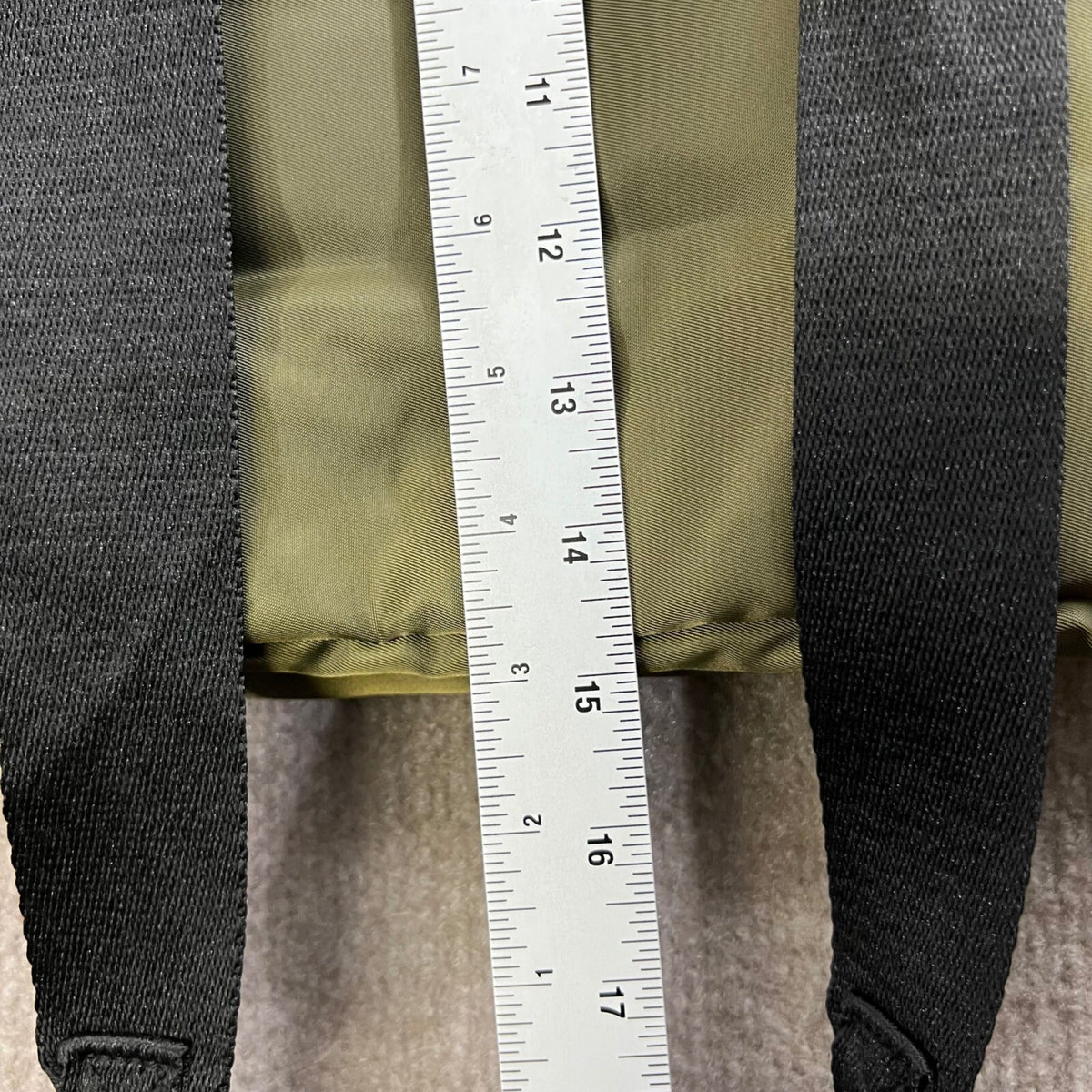 Jean Paul Gaultier Parfums Olive Green Roll Top Backpack Bag