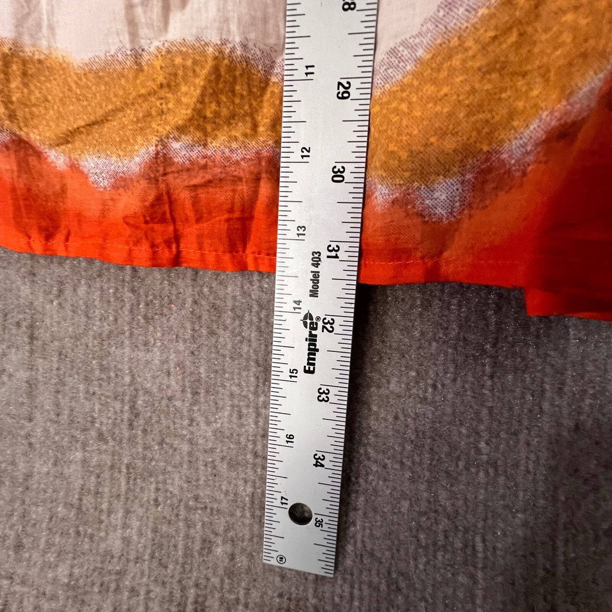 Ashley Stewart Maxi Skirt Womens 18/20 Cotton Boho Bohemian Orange Multicolor