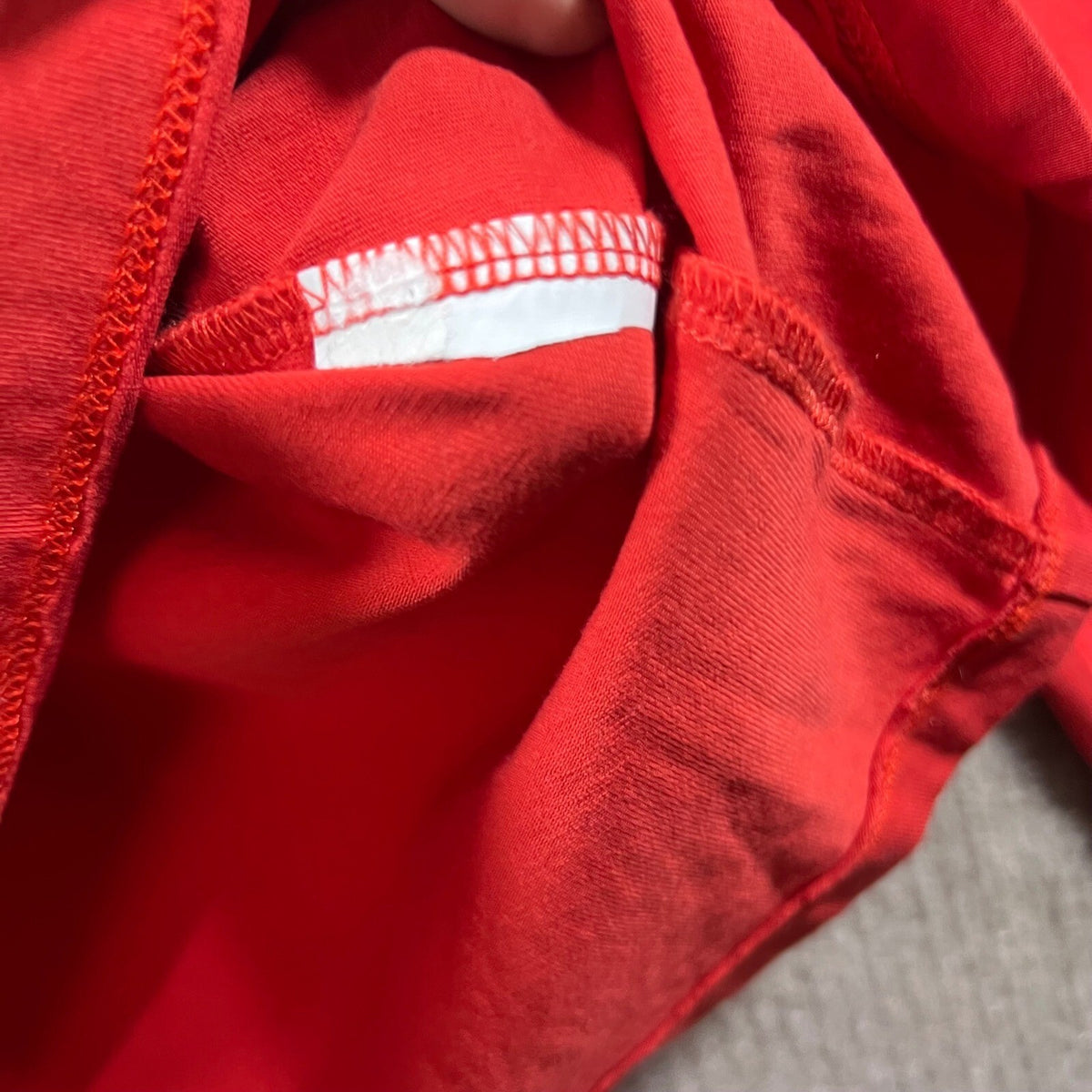 Weekend Max Mara Red Crew Neck 3/4 Sleeve Embellished Top Shirt Size S