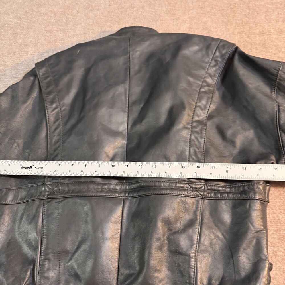 Vintage 90s Wilson Suede Leather Mens S 38 Gray Leather Jacket Removable Lining
