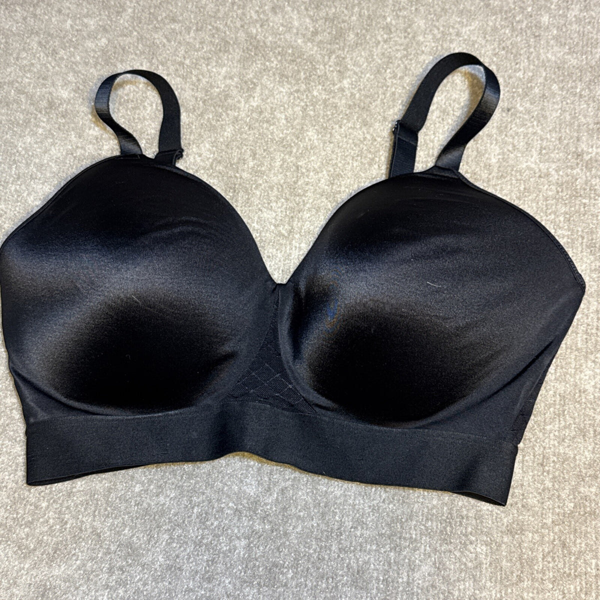Bali Women Wireless Bra 38DDD 3458 Wide Band 3 Hook Plunge