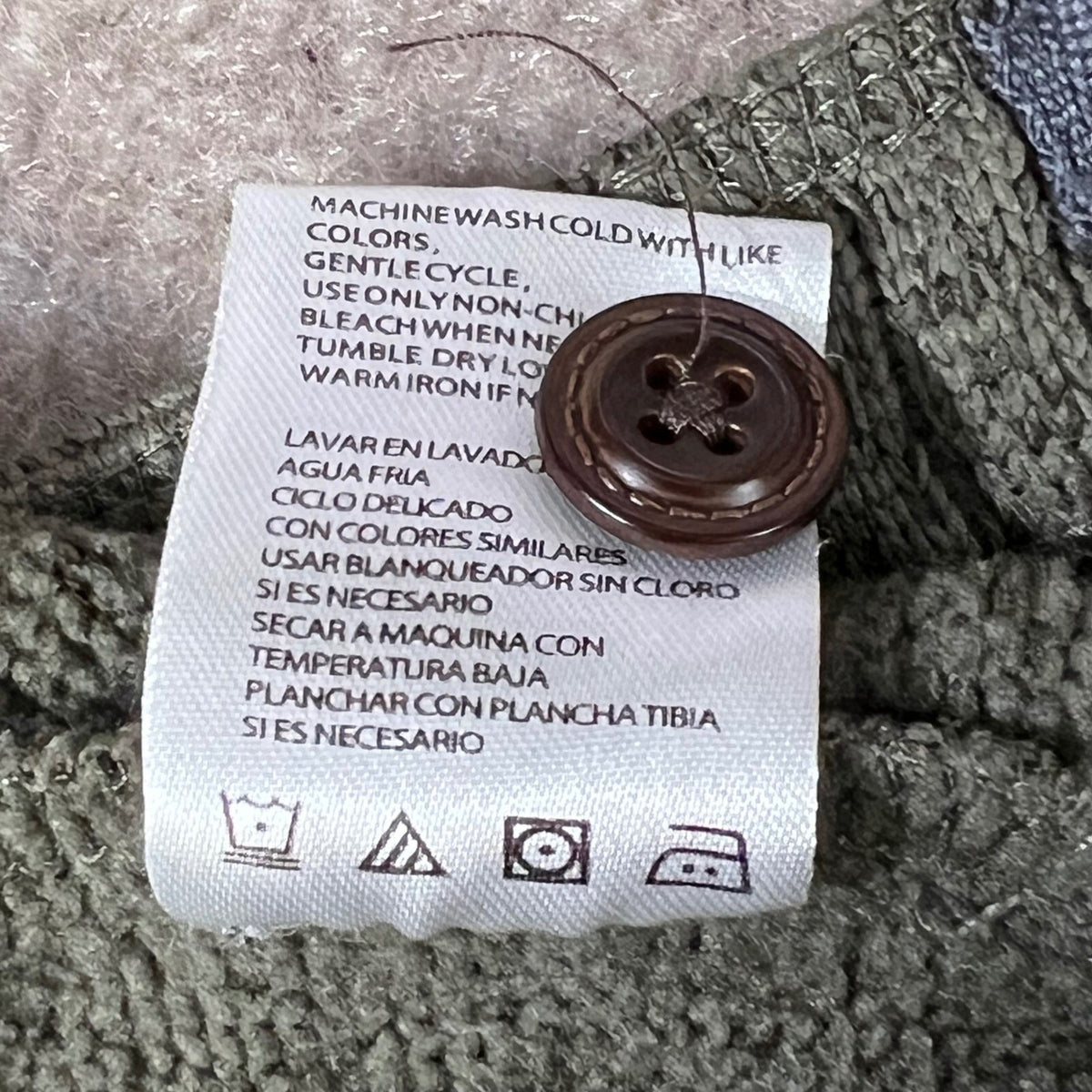 Weatherproof Vintage Mens Sweater Olive Green Elbow Patch Pullover S