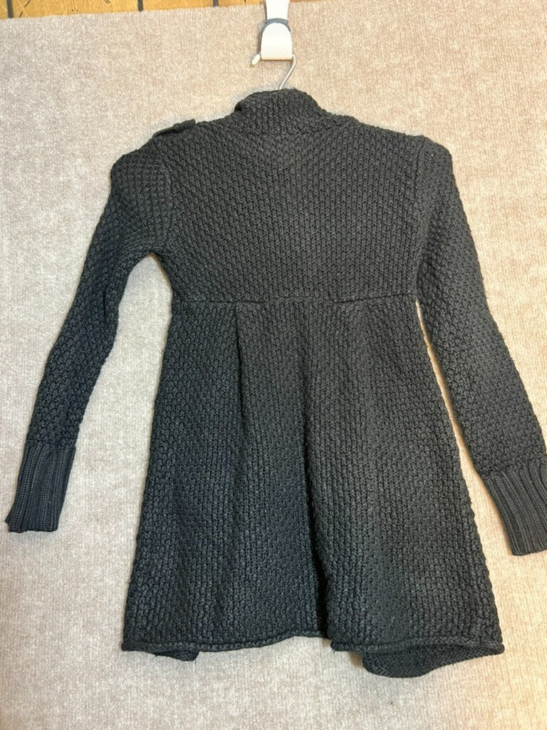 Gap Kids S 6/7 Knit long Coat Black