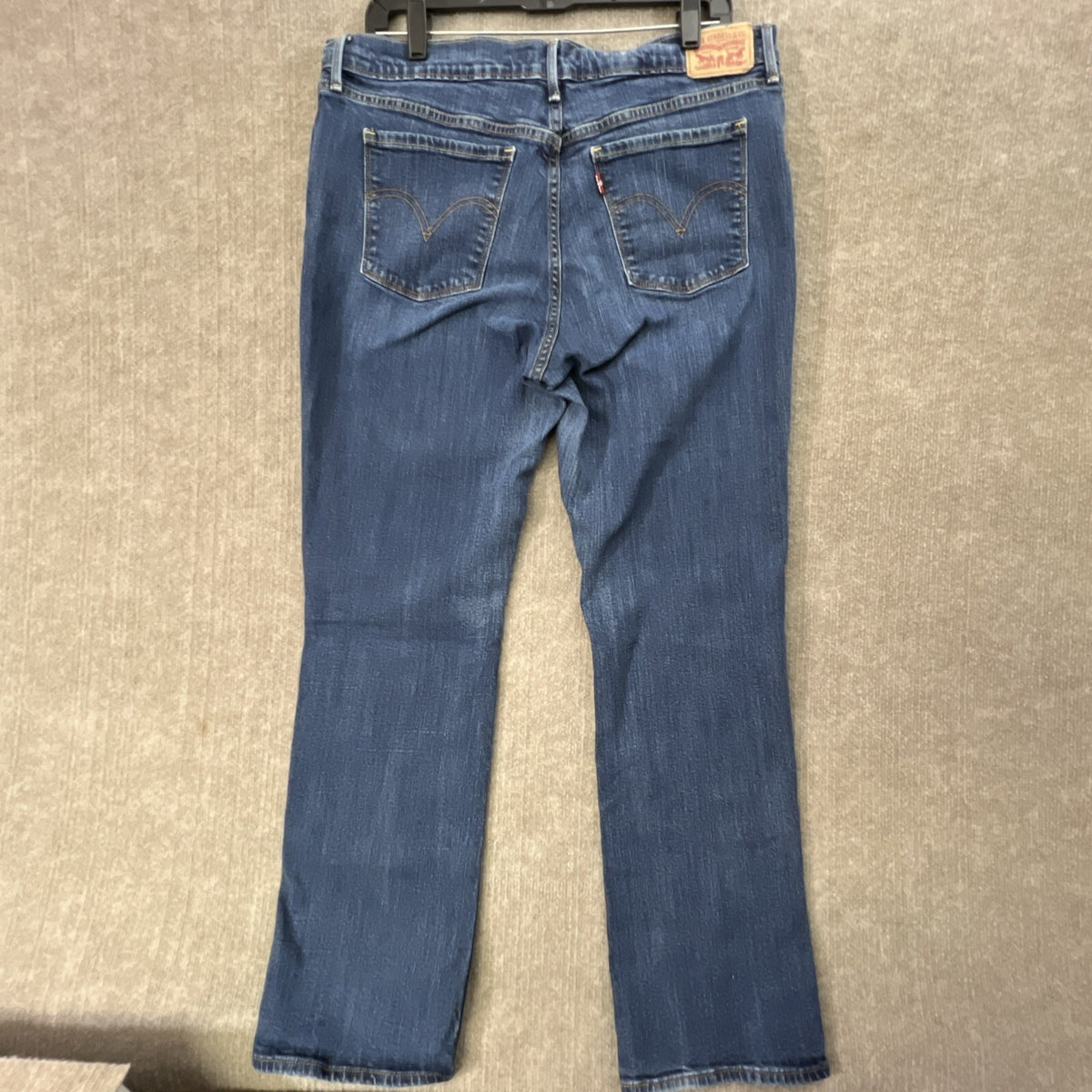 Women’s Blue Levis 505 Stretch Straight Leg Denim Jeans Size 14