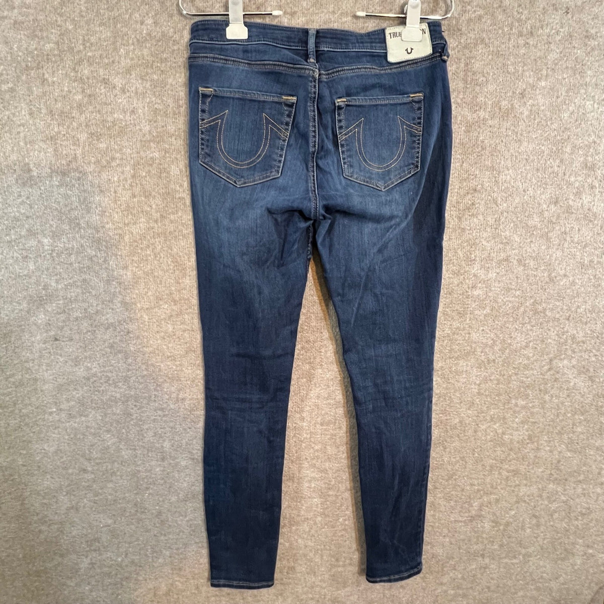True Religion Jennie Curvy Skinny Jeans Womens 29 Dark Wash Stretchy Y2K Boho