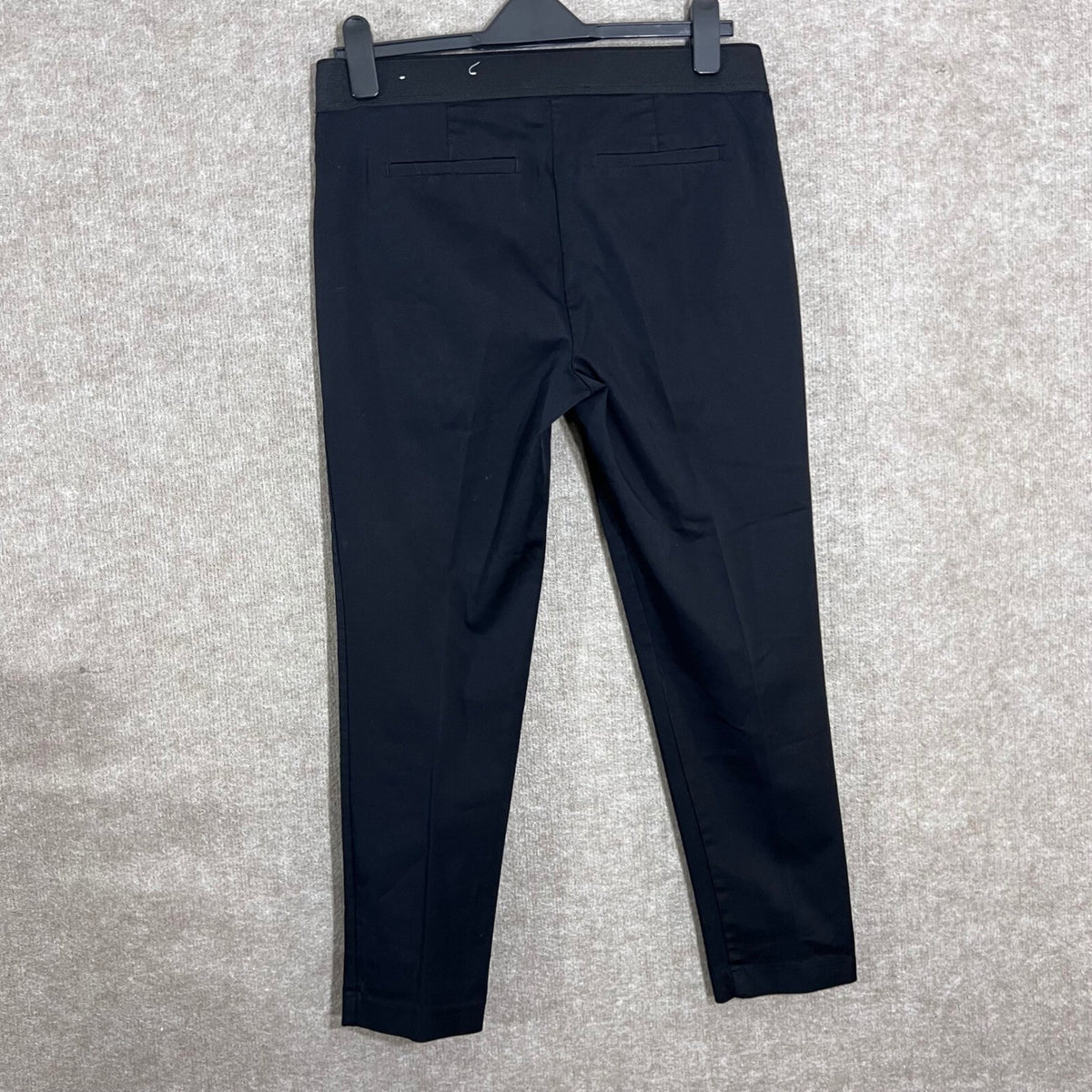 Liz Claiborne Emma Ankle Pants Women 4 Black Stretch Career Trousers Office