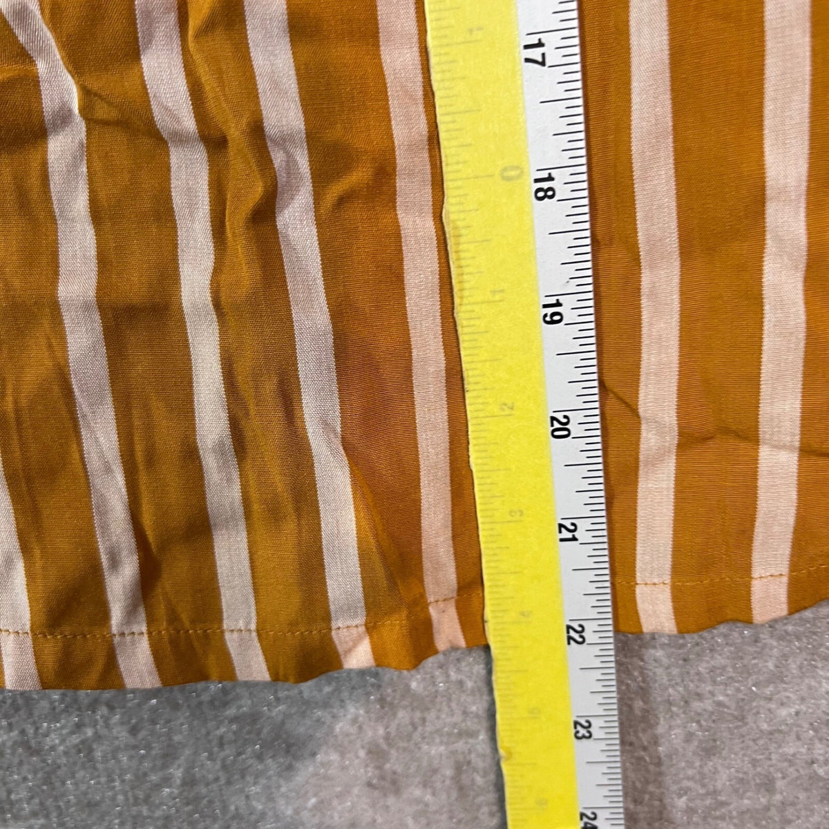 Old Navy Tank Top Womens Small Mustard Yellow White Striped High Neck Sleeveless