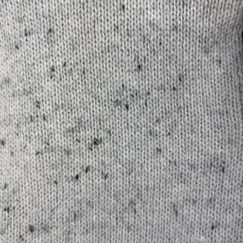 Chaps EST 1978 Gray Button Mock Neck Sweater Knit Elbow Patch Pullover Menswear