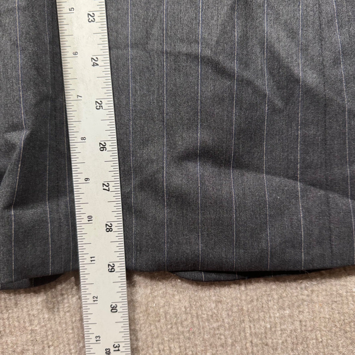 Piazza Sempione Charcoal Pinstripe Pants Suit Set Blazer & Trousers Italy Sz 4-6