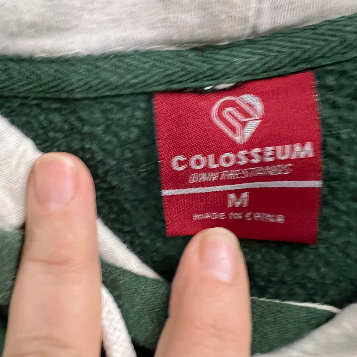 Colosseum Spartans Michigan State Green Hoodie Sweatshirt Pullover Size M