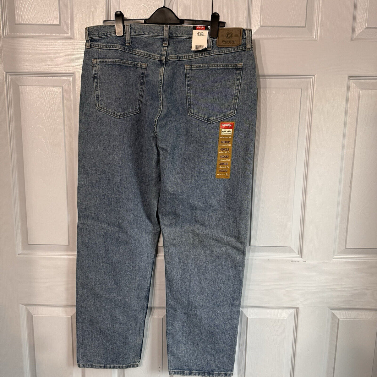 Wrangler Five Star Relaxed Fit Jeans Mens 40x32 Blue Denim Workwear Gorpcore