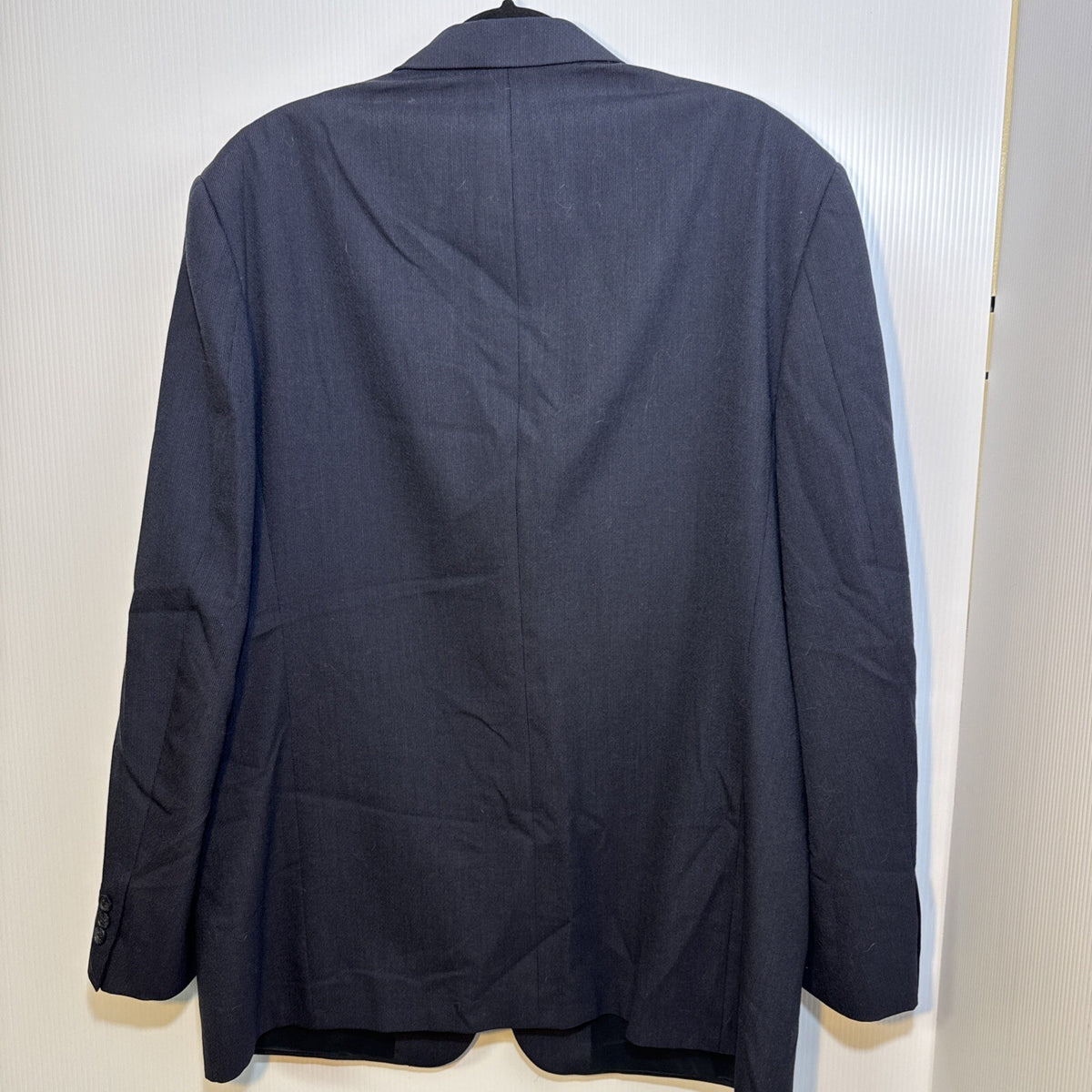 Givenchy for Miltons Men's Blazer 46L Navy Wool Blend 2-Button Jacket Wedding
