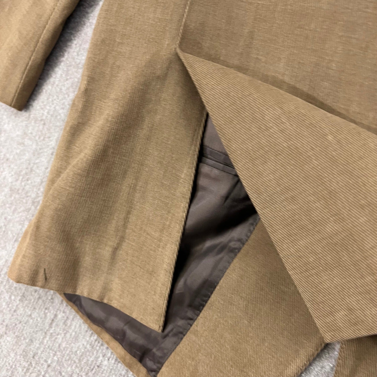 LEBOLE Mens 2 Button 42R Blazer Brown Casual Suit Jacket Classic