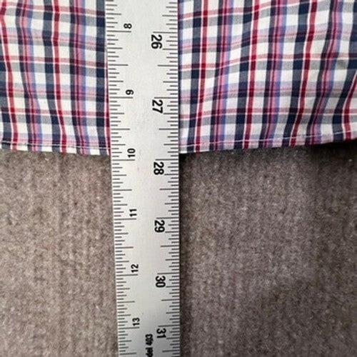 UNTUCKit Mens Medium Slim Fit Wrinkle Free Gingham Check Button Up Shirt