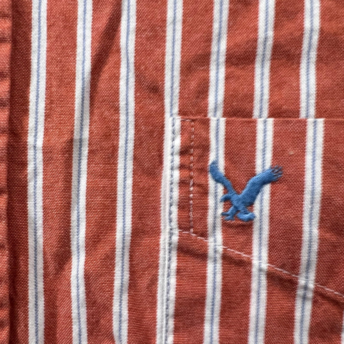 American Eagle Outfitters Striped Button Down Shirt Mens L Cotton