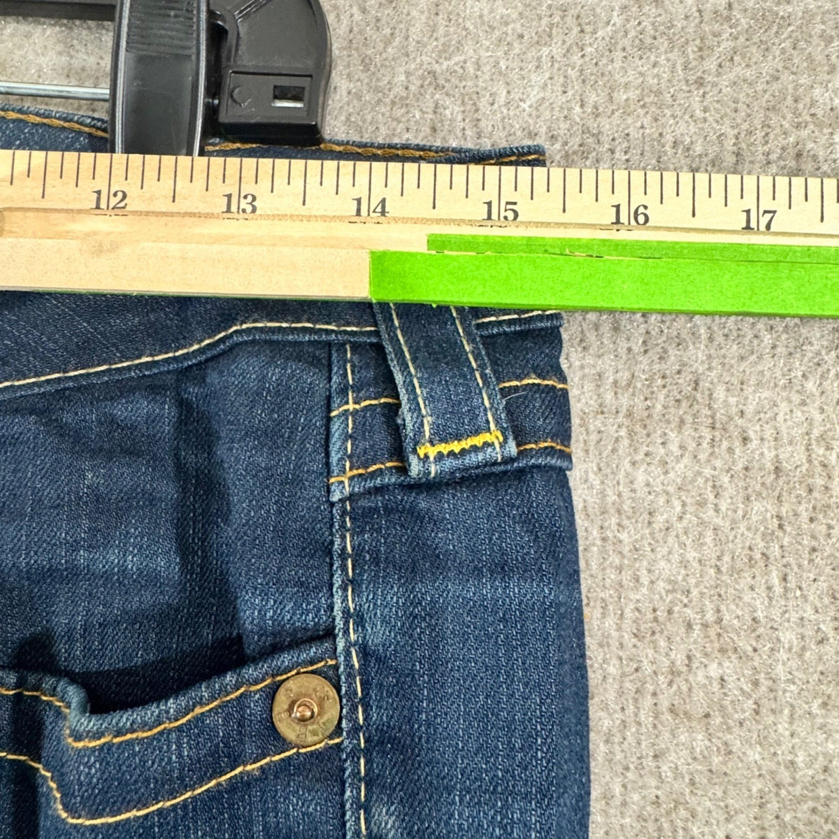 Y2K True Religion Jodie Skinny Jeans Womens 29 Dark Wash Low Rise Flap Pocket