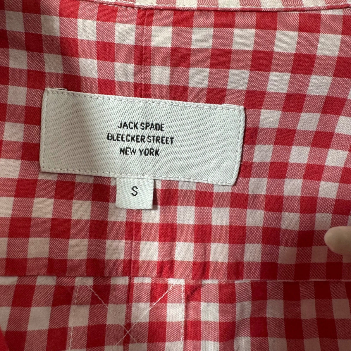 Jack Spade Small Bleecker St Gingham Button Down Shirt Long Sleeve Classic Fit