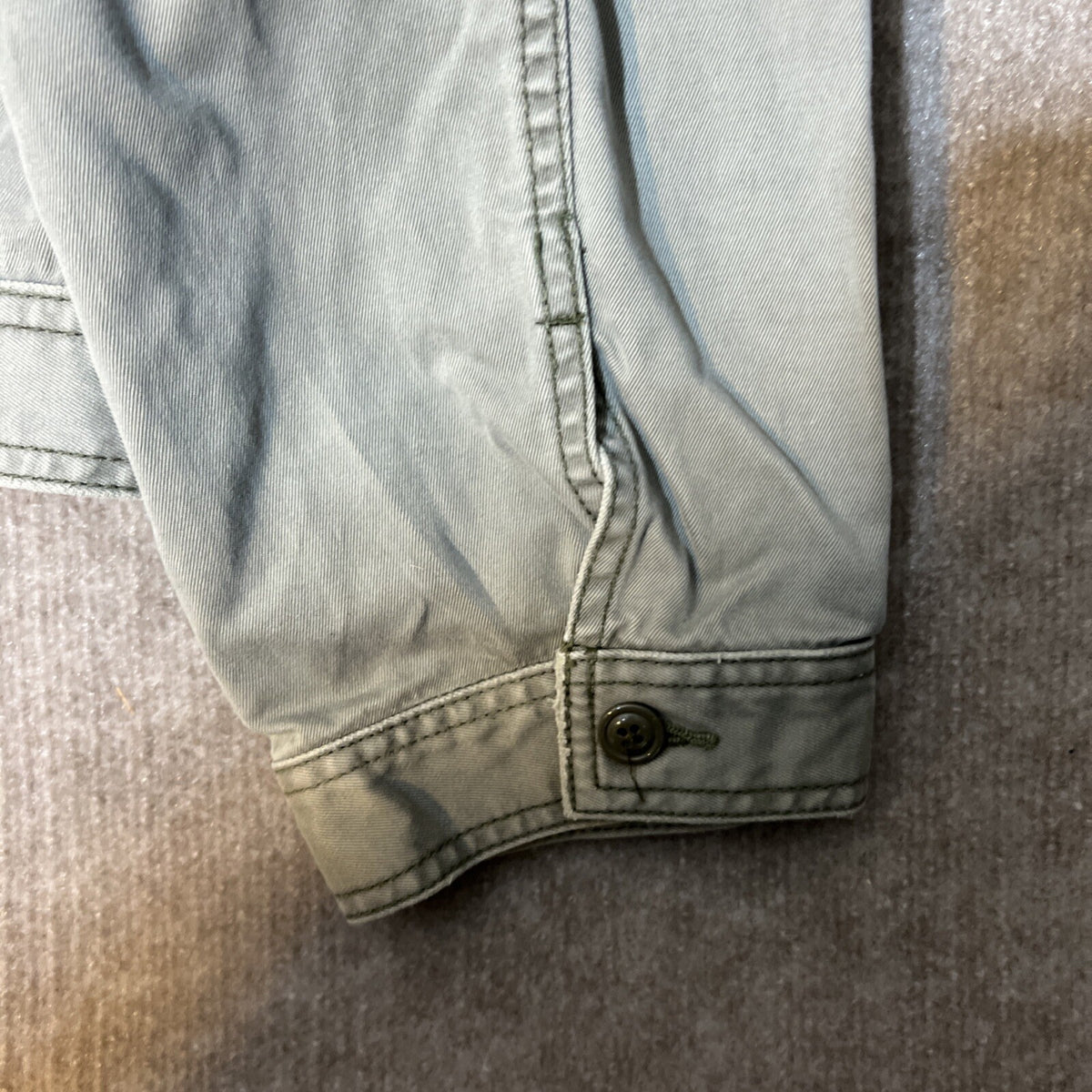 American Eagle Men XXL Jacket Utility Chore Canvas Workwear Distressed