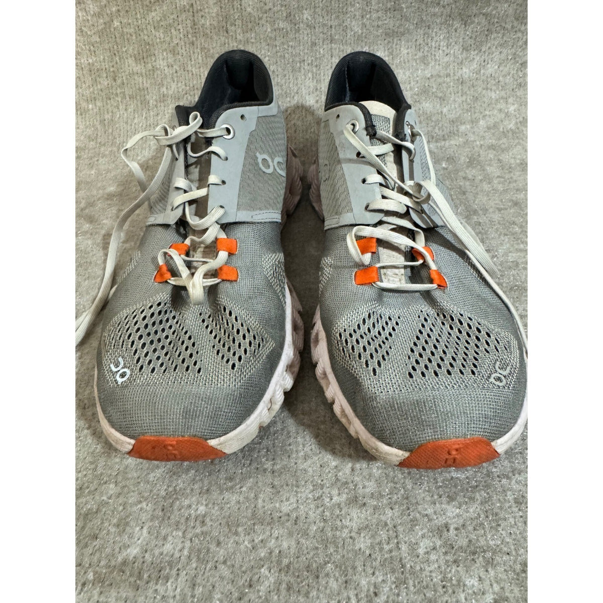 On Cloud X Running Shoes Womens 8.5 Gray Pink Lightweight Training Sneakers