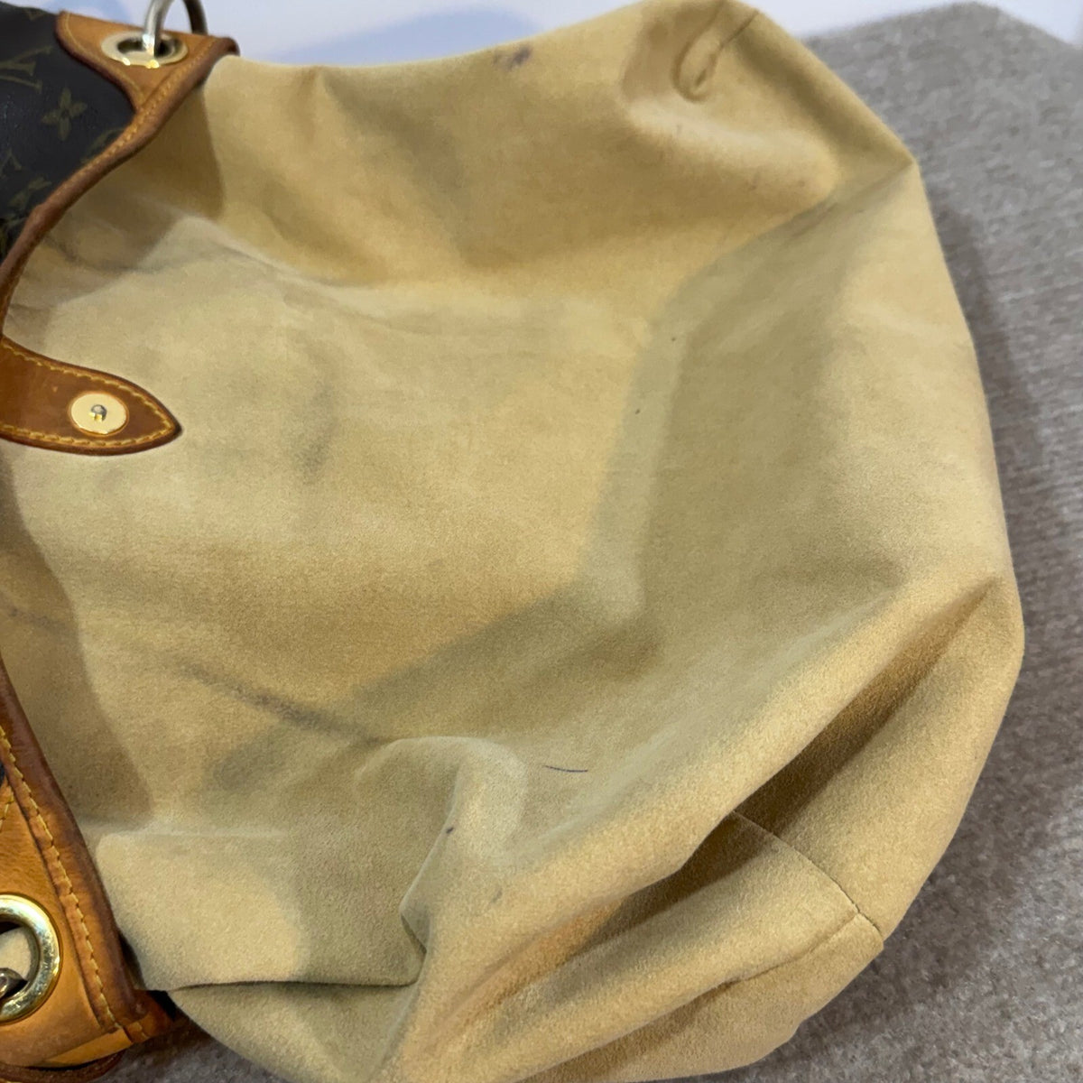 Louis Vuitton Galliera PM Monogram Canvas Shoulder Bag Brown Luxury SD1089 READ