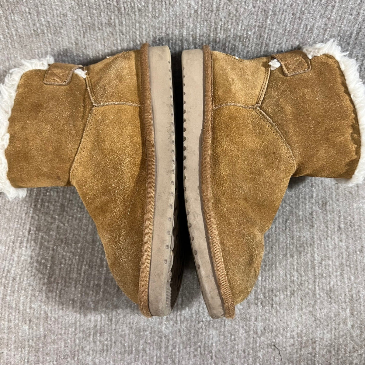 Koolaburra by UGG Suede Leather Winter Boots Fur Trimmed Warm Brown Women's