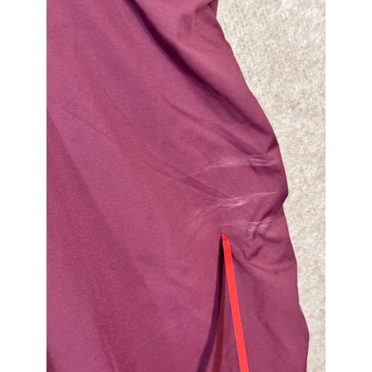 New Halara Ruched Bodycon Dress Women S Burgundy SoftlyZero Airy Athletic Chic