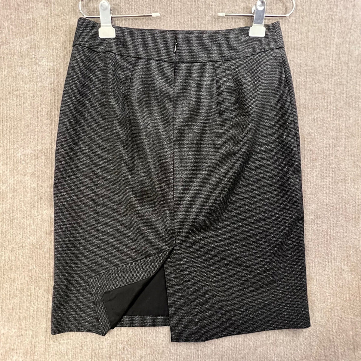 Ann Taylor Factory Gray Pencil Skirt Career Business Office Wear Professional