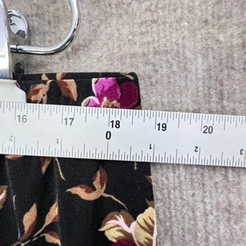 Vtg Jaclyn Smith Classic Plus Size 2X Maxi Skirt Floral Print Elastic Waist