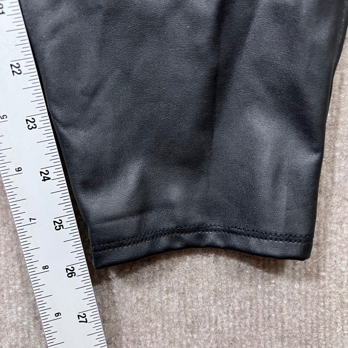 Torrid Black Faux Leather Leggings Pants Stretch High Rise Plus Size 3