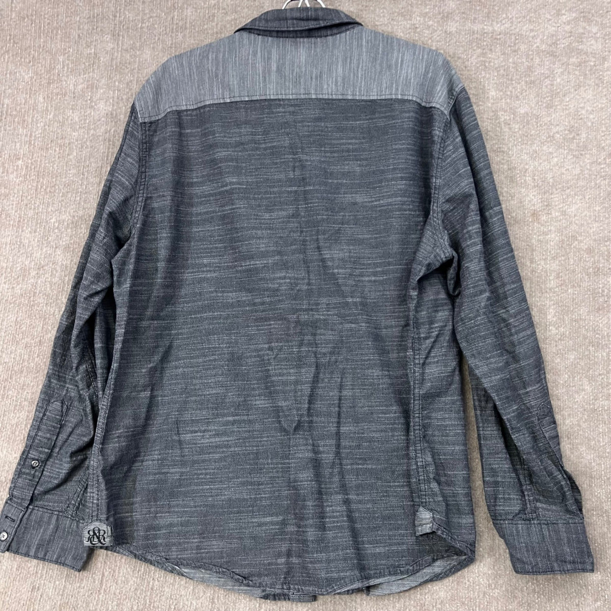 Rock & Republic XXL Gray Long Sleeve Button Up Shirt Men's Casual