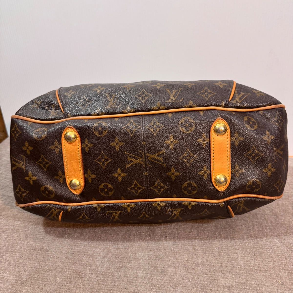 Louis Vuitton Galliera PM Monogram Canvas Shoulder Bag Brown Luxury SD1089 READ