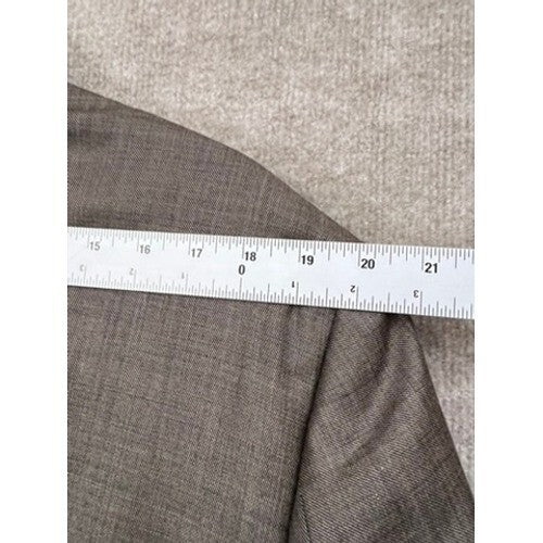 Chaps Men's 44L 38x32 Sleeve Two Button Closure 100% Wool Gray 2 pc Suit
