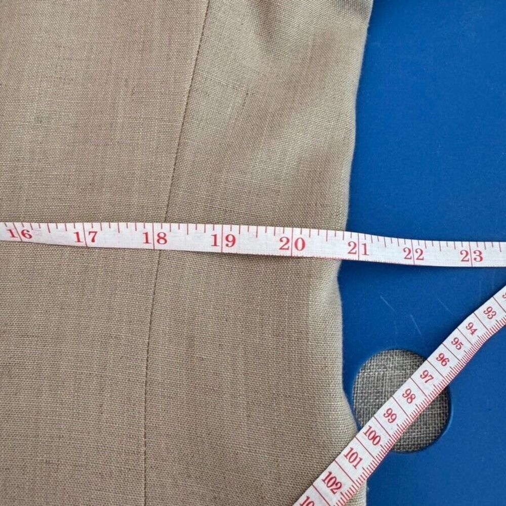 Haggar 42 R Tan Suit 2-button single vent 3 button cuff Blazer Jacket