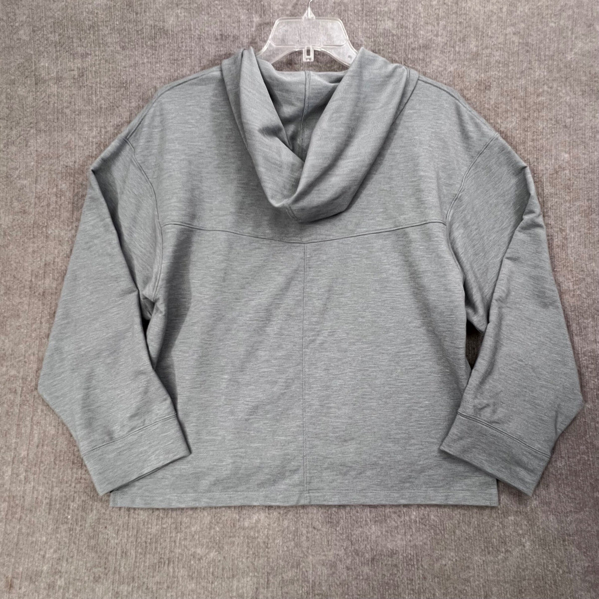 Nike Yoga Dri-FIT Hoodie Womens Small Gray Pullover Sweatshirt Activewear