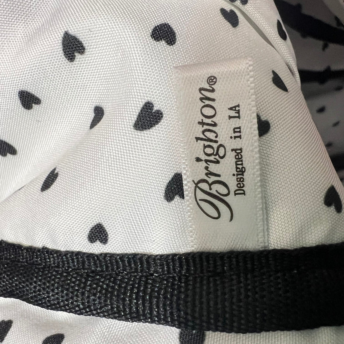 Brighton Spotted Love Swing Bag Leopard Print Heart Crossbody Shoulder Bag
