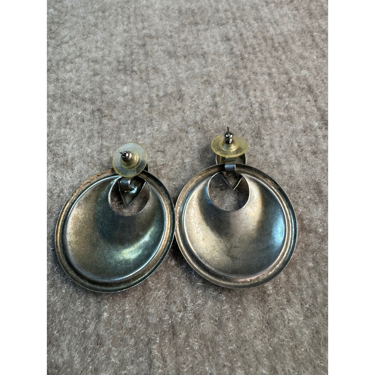 Mixed Earrings Bundle 3pr Black Gold tone Silver tone Dangle Drop Stud
