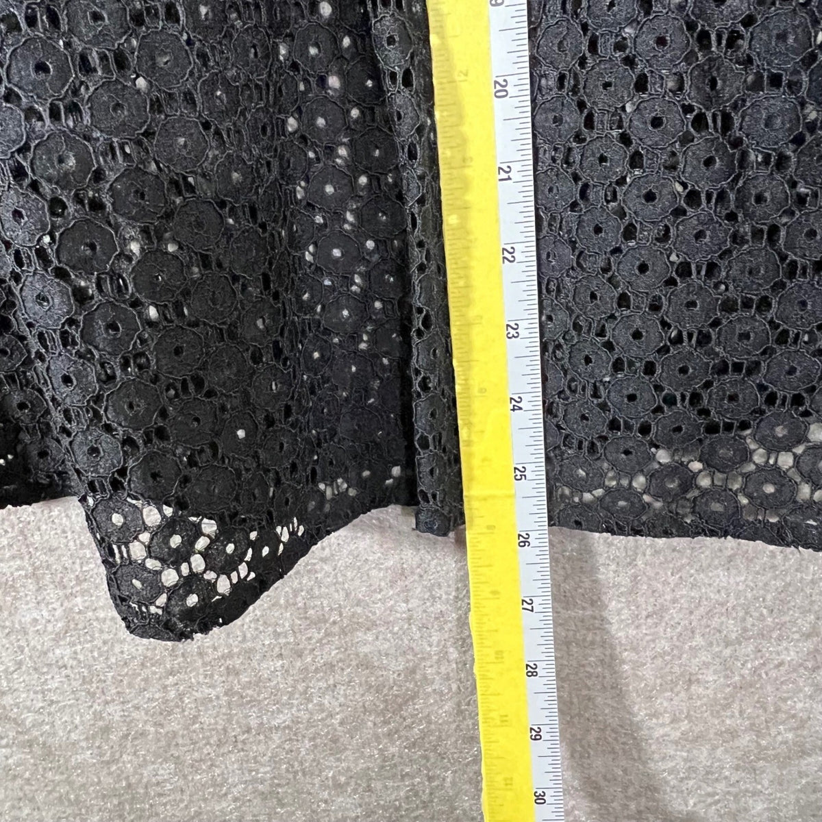 Boden Lace Blouse Womens 16-18 Black Long Sleeve Sheer Boho Minimalist
