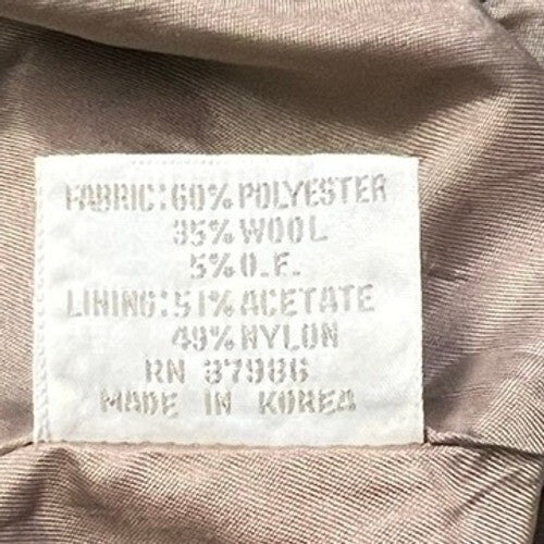 Vintage Peabody House Wool Blend Gray Blazer Jacket Womens Size 13/14