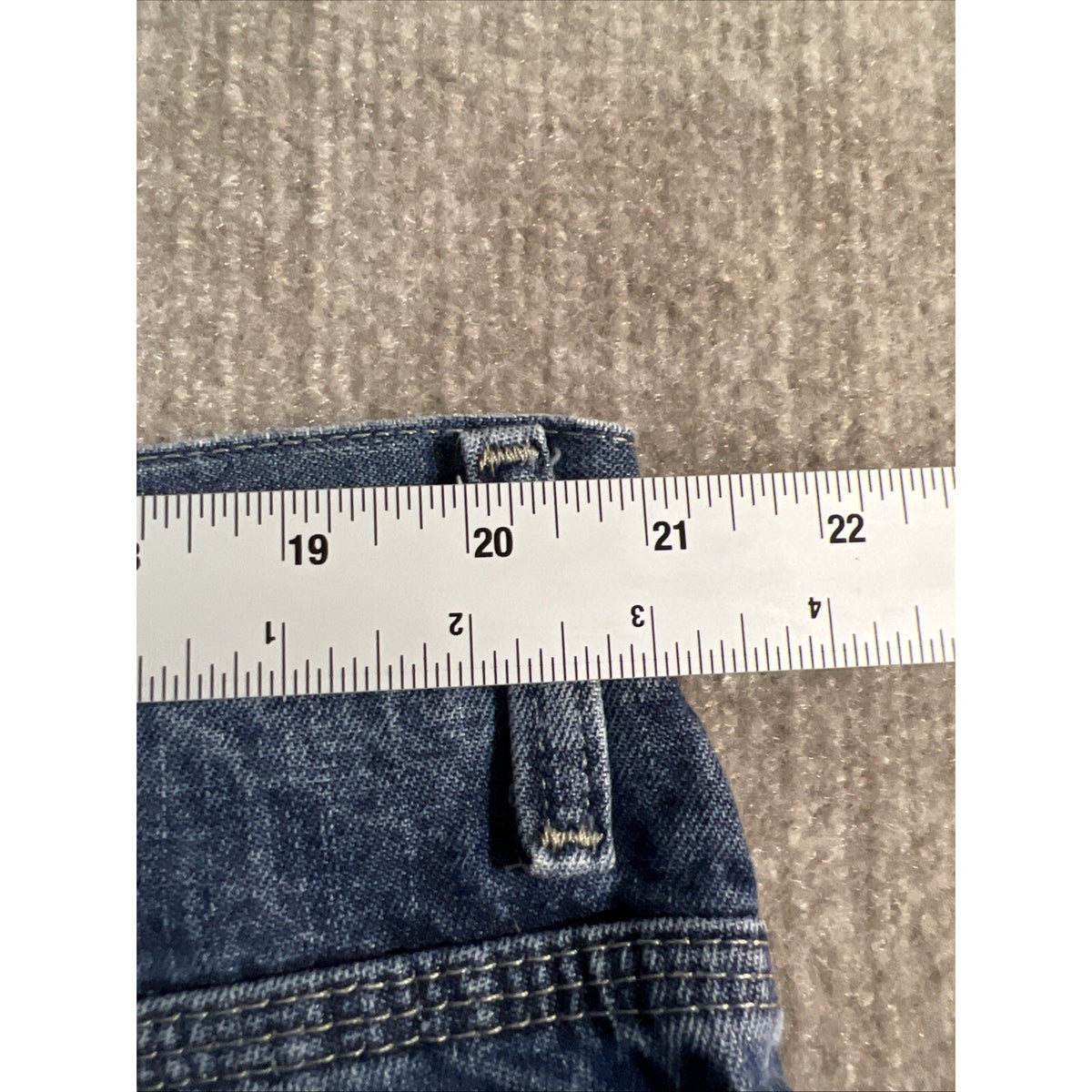 Wrangler Fleece Lined Carpenter Jeans Mens 40x30 Blue Denim Workwear Rugged