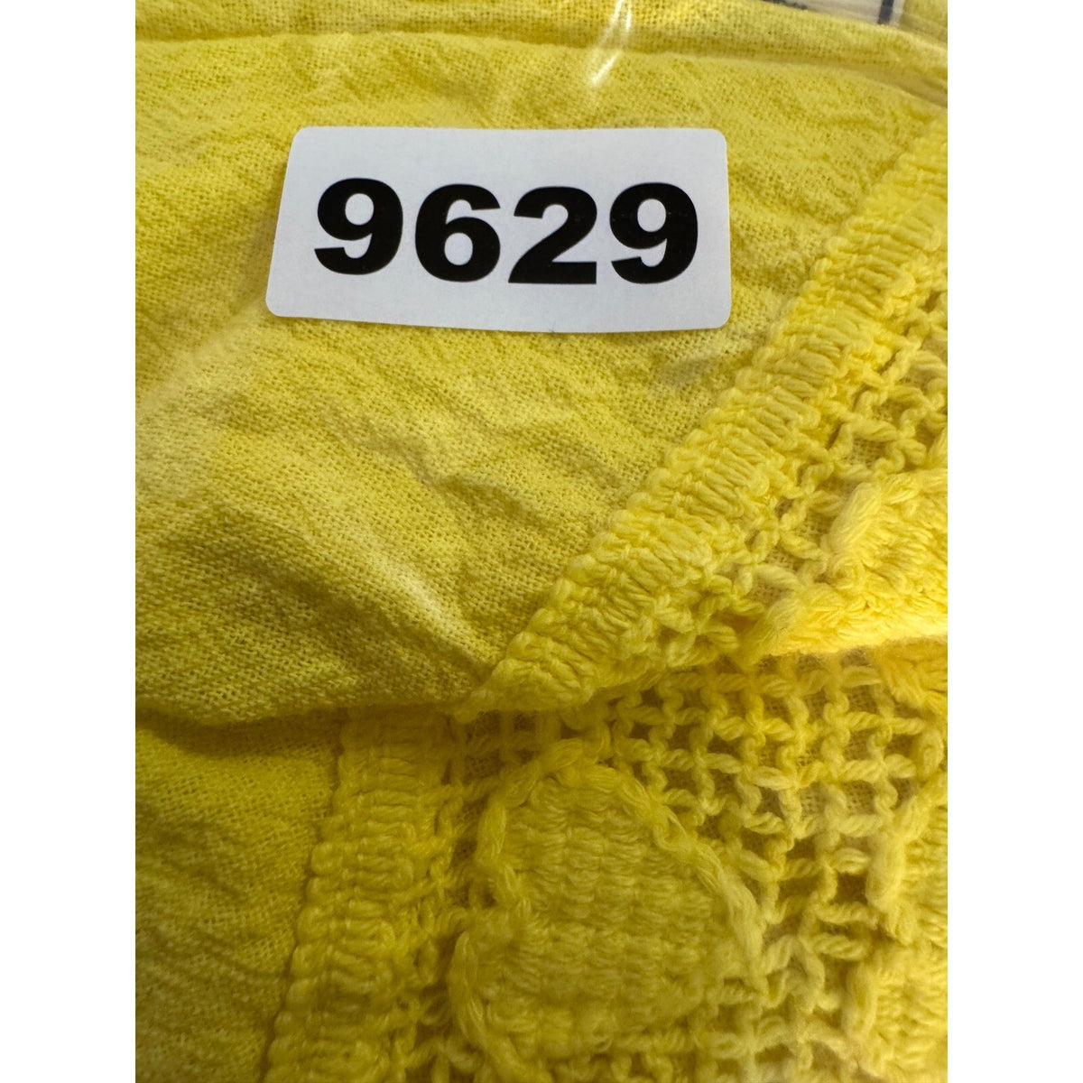 Seaspice Resort Wear Dress Womens S Yellow Peruvian Cotton Lace Trim Boho