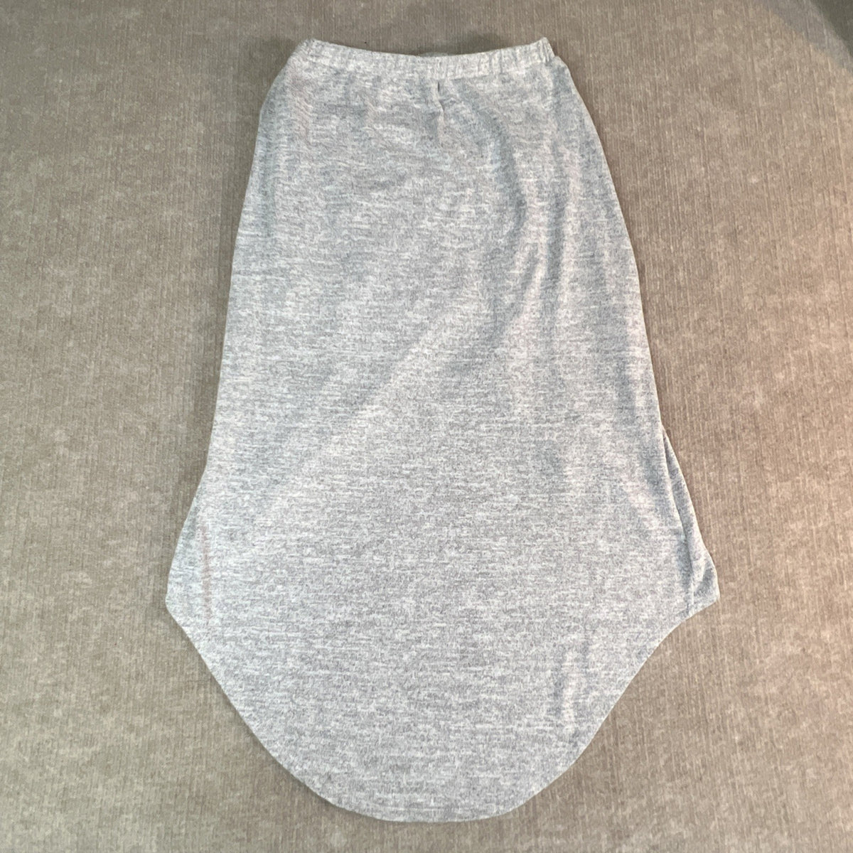 Womens Hyfve Gray Heather Knit Skirt Hi Low Small Asymmetric Comfort Elastic