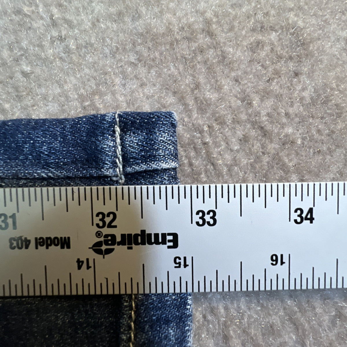 St. John Sport Stretch Denim Jeans Size 32 x33 Dark Wash Bootcut Designer Casual