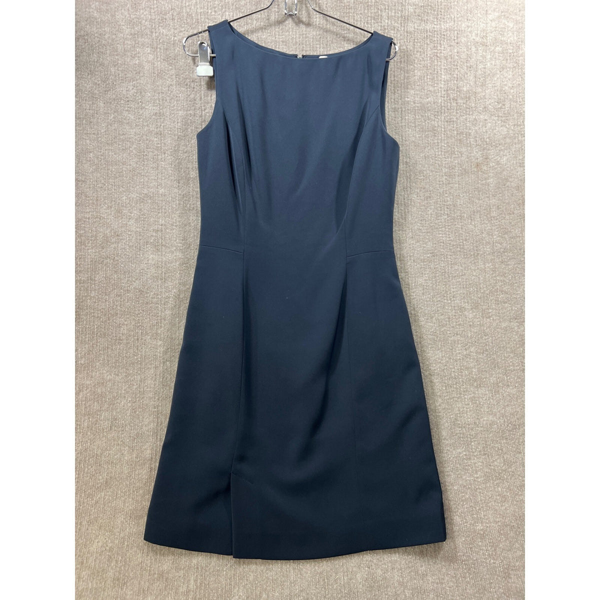 Caslon Navy Blue Belted Blazer Dress Pantsuit Sz 6 Capsule Office Interview Suit