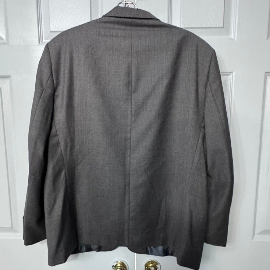 Nino Fenzi Men's Blazer 44S Gray Lanificio di Schio Merino Wool Sport Coat Italy