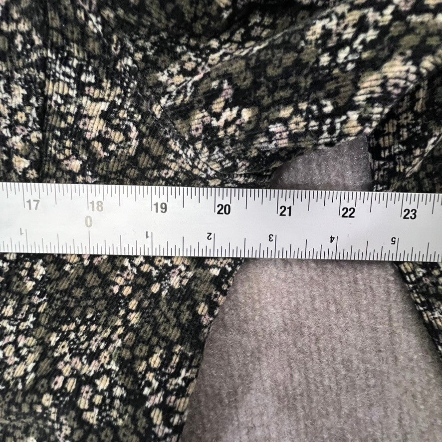Gap Women's Floral Corduroy Blazer Jacket GAP STRETCH Size 12 Academia