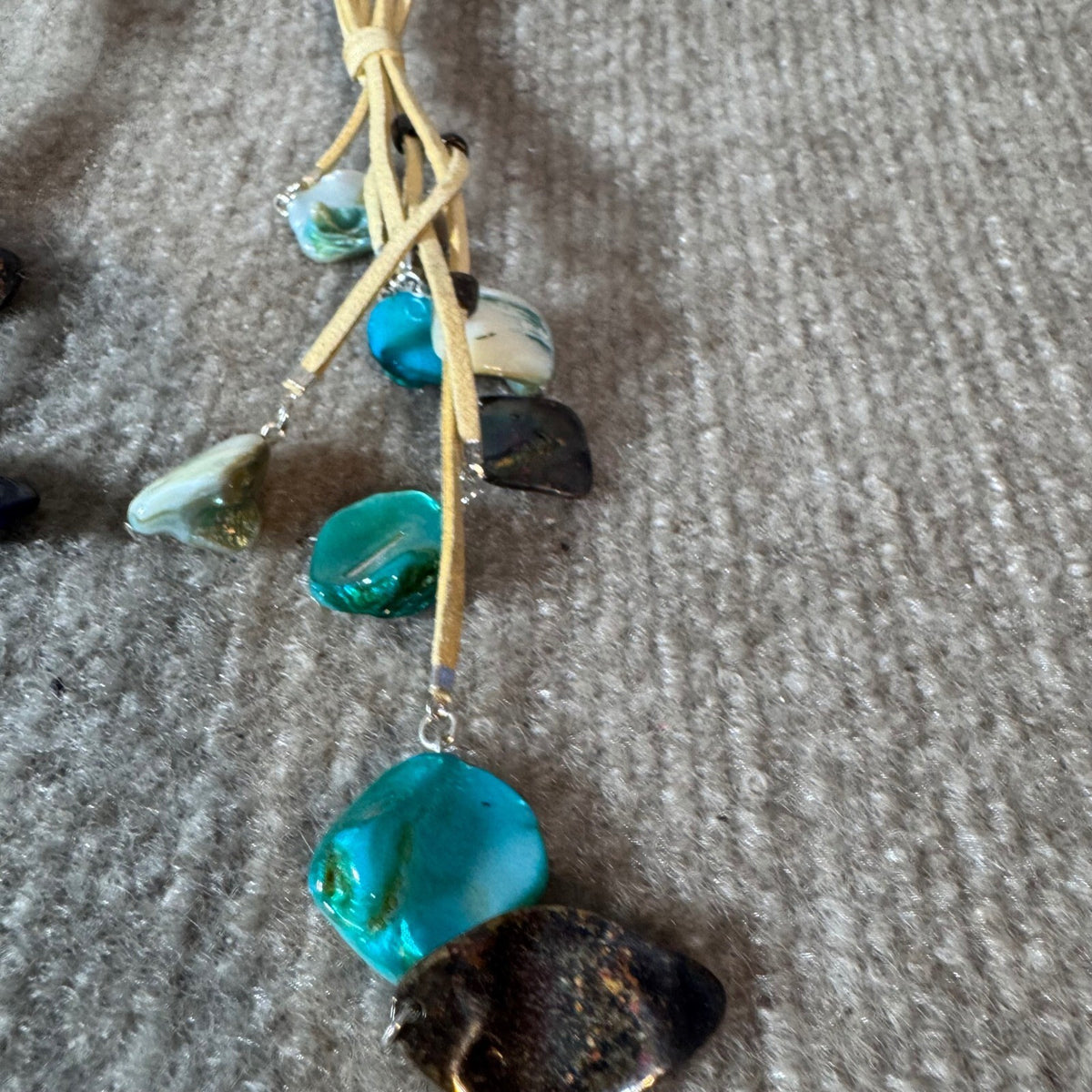 Tanya Creations Cord Necklace Set Women OS Shell Tassel Boho Coastal