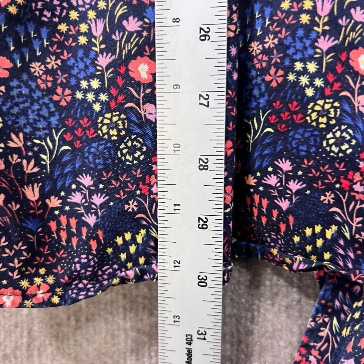 Marine Layer Floral Print Button Front Tie Waist Mini Dress X Small