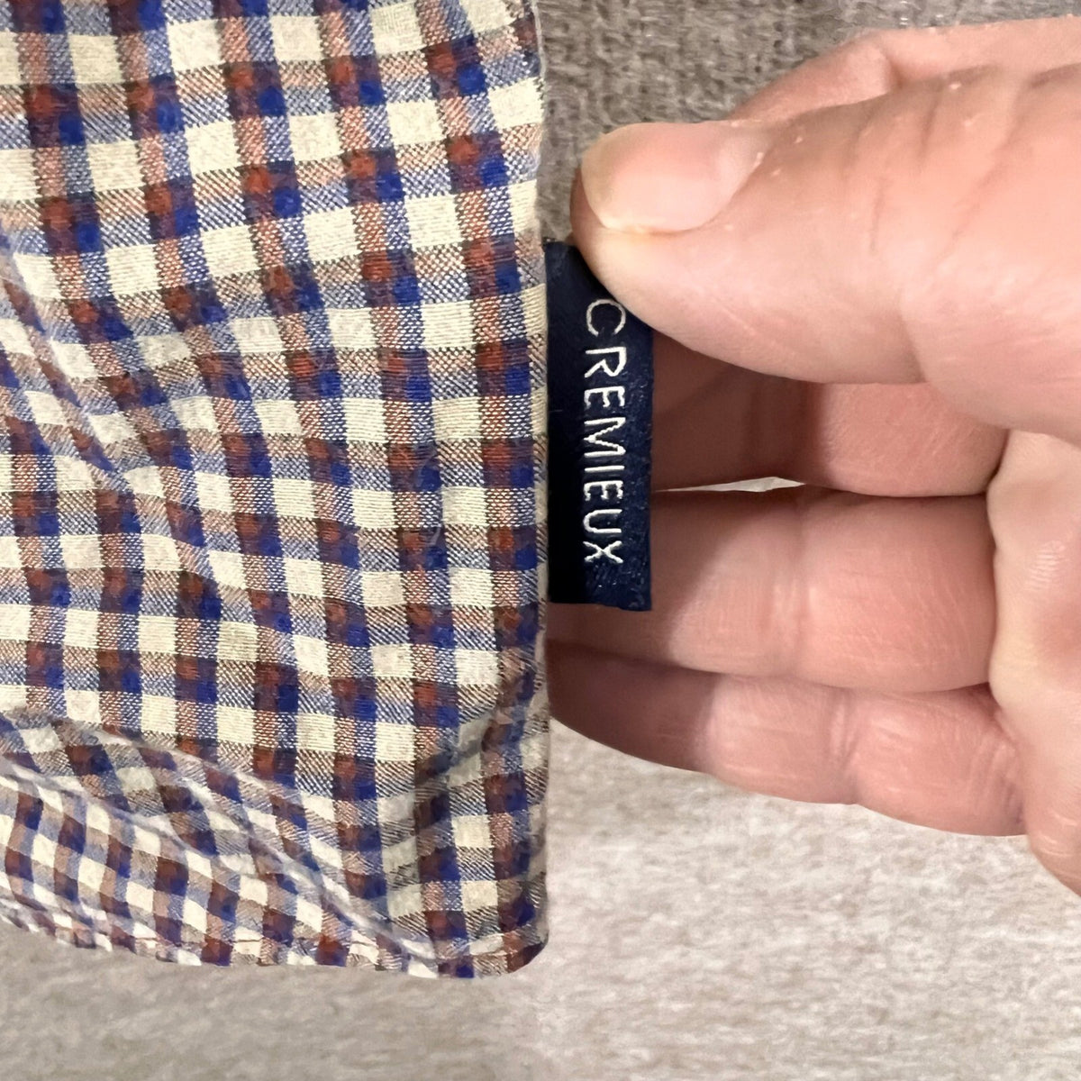 Daniel Cremieux Button Down Shirt Mens XL Plaid Long Sleeve Cotton Preppy